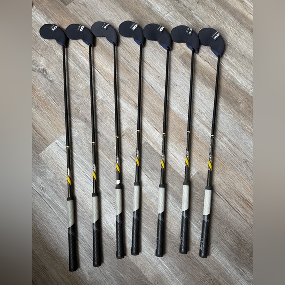 7 Pcs TaylorMade Rocket Bladez Iron Set 5-6-7-8-9-PW RocketFuel Steel Flex R LH - Picture 1 of 16